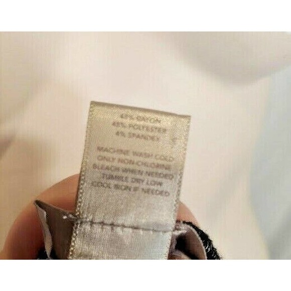 Ann Taylor LOFT Spacedye Sleeveless Drop Waist Dress Black Gray Small - Picture 6 of 6